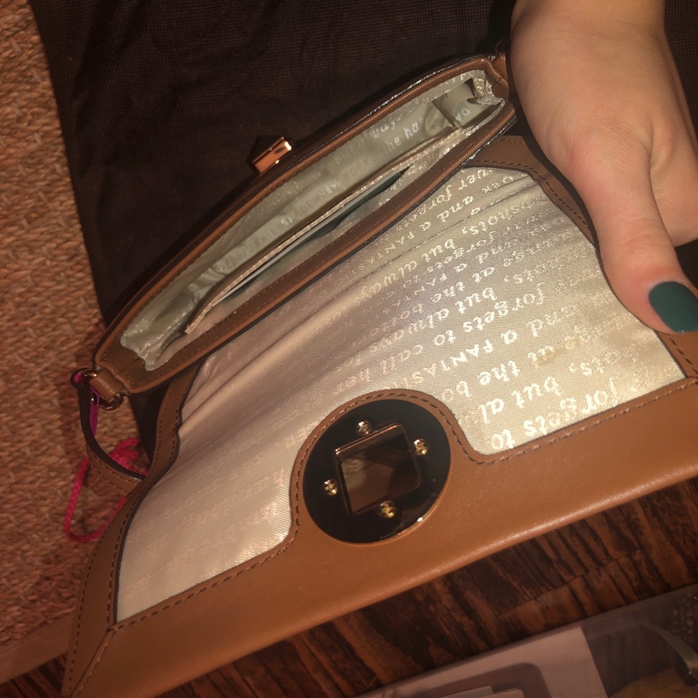 Kate Spade brown leather crossbody bag - Picture 3 of 5